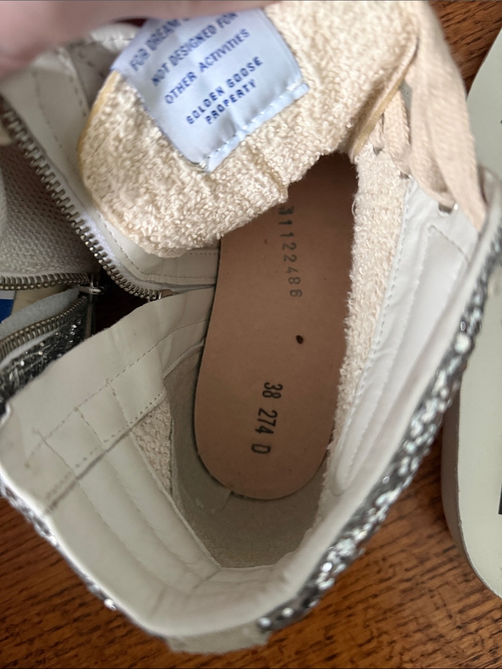 Golden goose high top glitter sneakers - Picture 6 of 6